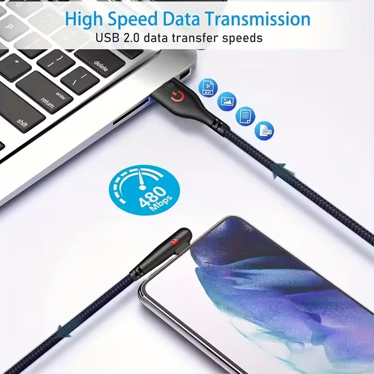80W+ Heavy-Duty USB-A to USB-C Cable – 2 Meter