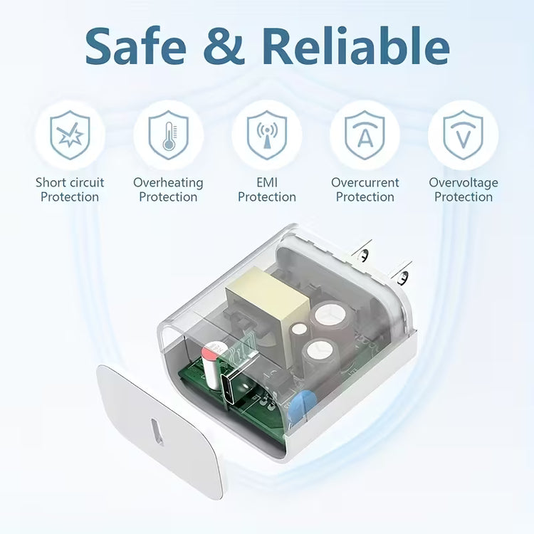 20W USB-C Power Strip with 6ft Fast-Charge Cables
