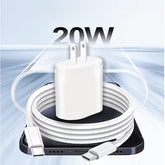 20W USB-C Power Strip with 6ft Fast-Charge Cables
