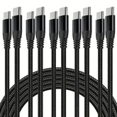 C to type C cables, (60W) nylon braided 3A Fast Charger