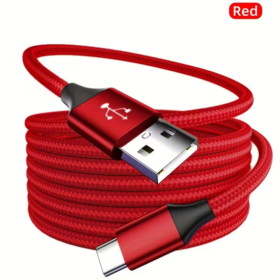 60W Fast Charging USB-C to USB-C Braided Cable with 3.0 Gen 2 Type-C Male to Male Connector,