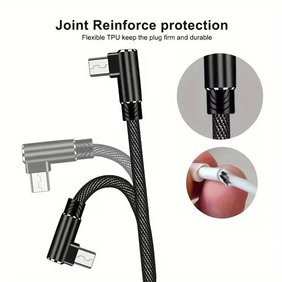 Nylon Micro USB Fast Charging Cable with Matte Finish,
