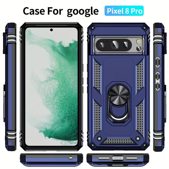 Pixel Military Without Film Series]Suitable for Google series heavy-duty anti-fall mobile phone case with stand