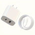 20W USB-C Fast Charger + 6FT Braided Charging Cable 
