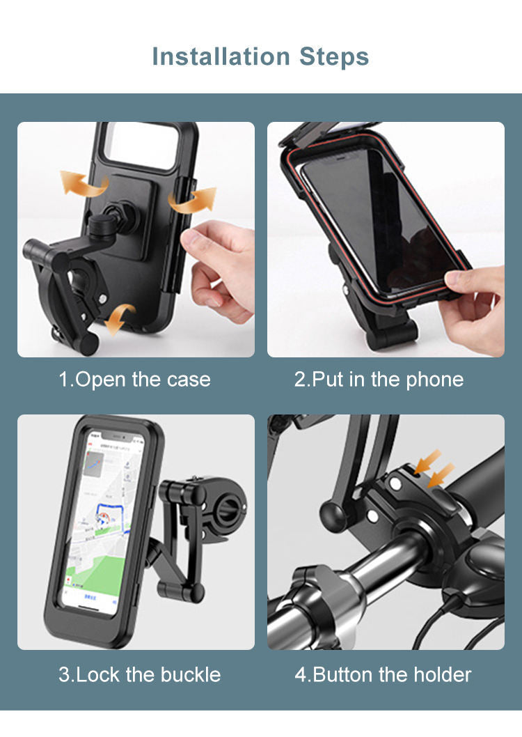 Bike 360° Adjustable Waterproof Smartphone Holder