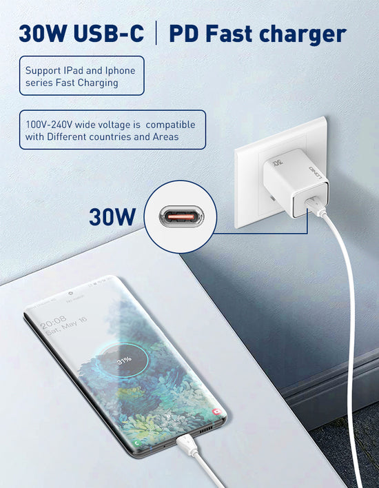  30W PD Fast Charger LDNIO A1508C 30W PD Fast Charger 