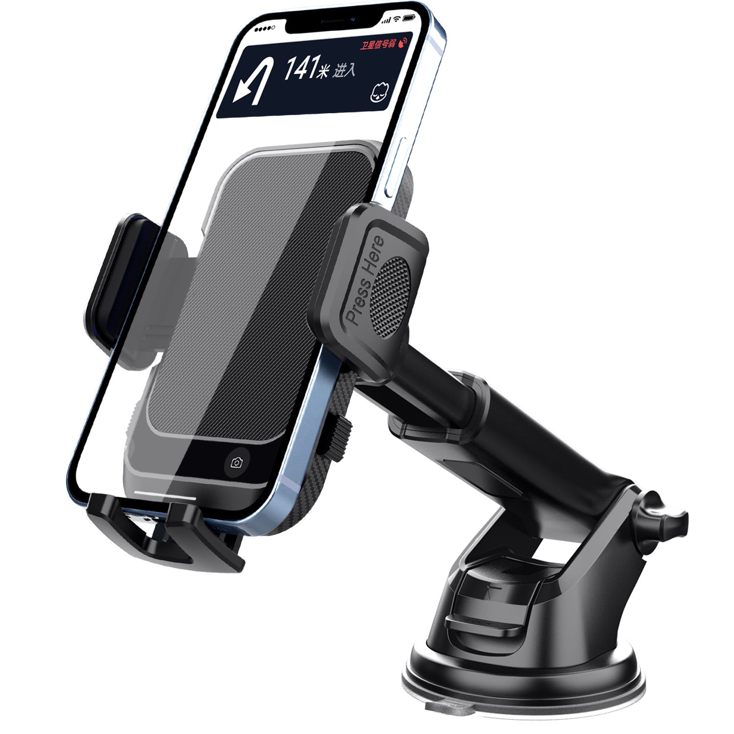 Dashboard Car Phone Holder – Secure Suction Cup Mobile Mount