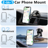 Dashboard Car Phone Holder – Secure Suction Cup Mobile Mount