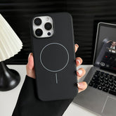 Magnetic Wireless Charging Frosted Case Cover for iPhone