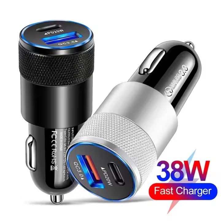 USB PD 20W 3.1A Aluminum Fast Charging Car Charger