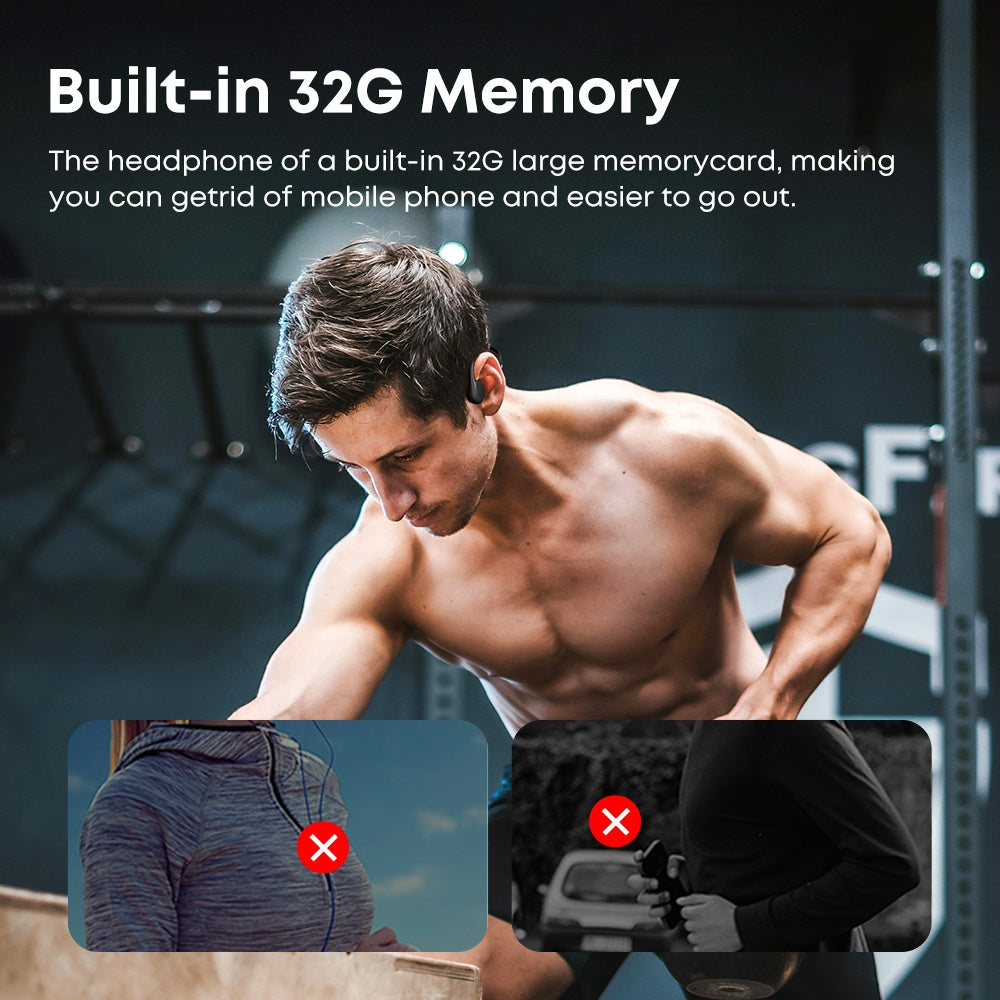 Langsdom IPX8 Swimming Headphones 