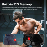 Langsdom IPX8 Swimming Headphones 