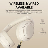 Over-Ear Headphones - Wireless Bluetooth Headset with 70h
