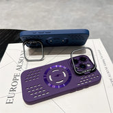 Magnetic Phone Case with Camera Frame Holder & Kickstand – For iPhone