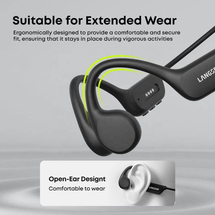 Langsdom IPX8 Swimming Headphones 