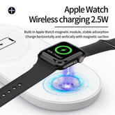 15W 3-in-1 Portable Wireless Charging Pad