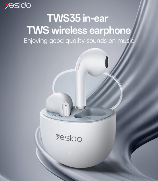 Yesido TWS35 Wireless Bluetooth 5.3 Earphones – Ultra-Clear Sound