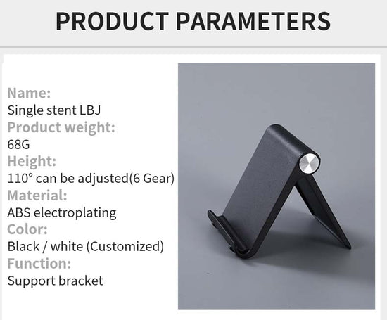 110 Adjustable Phone & Tablet Stand – 6-Gear Angle Control