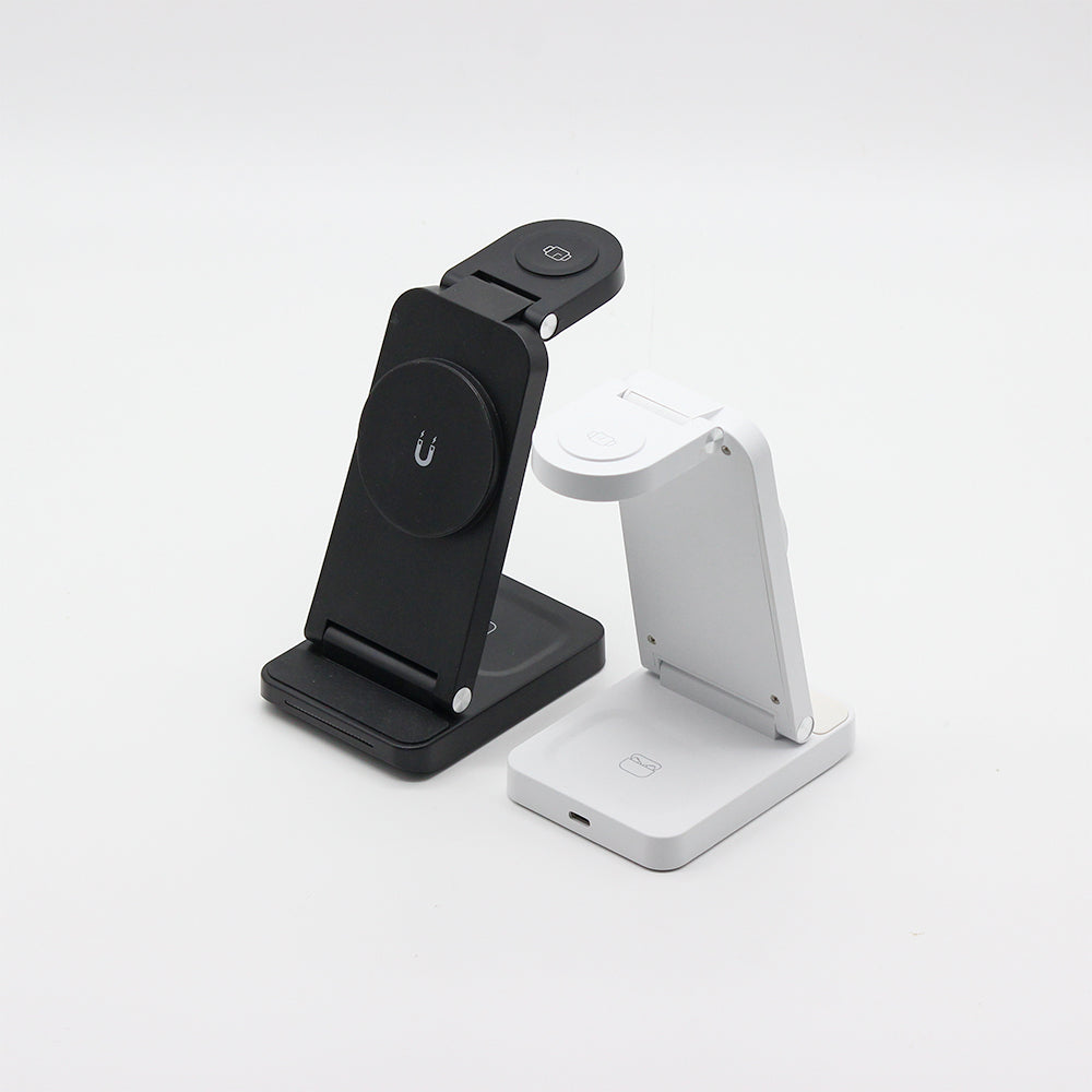Magnetic Wireless Charger Stand – 15W Fast Charging.