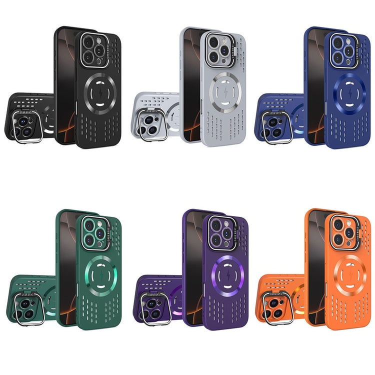 Magnetic Phone Case with Camera Frame Holder & Kickstand – For iPhone