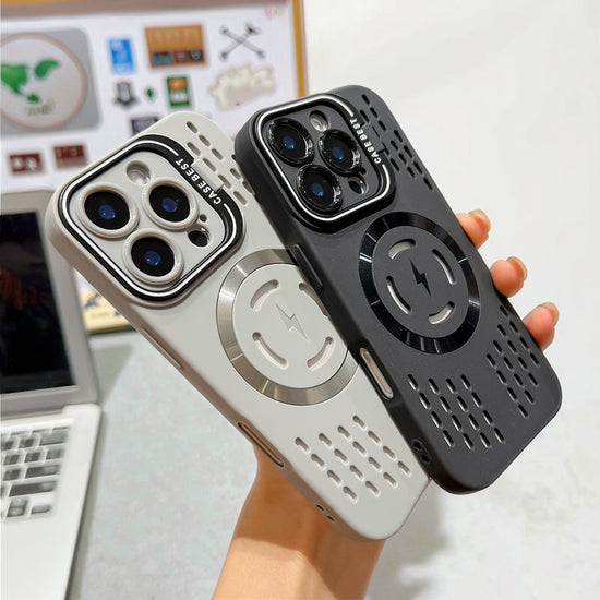 Magnetic Phone Case with Camera Frame Holder & Kickstand – For iPhone