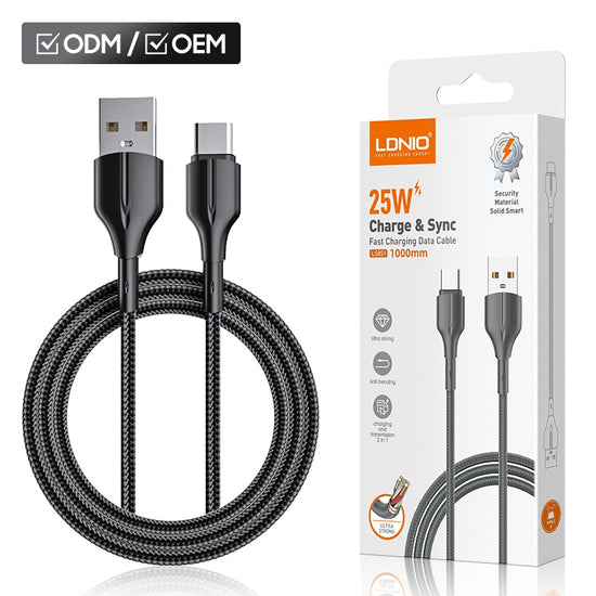 Type-C Fast Charging & Data Cable LDNIO LS852 – 2M 