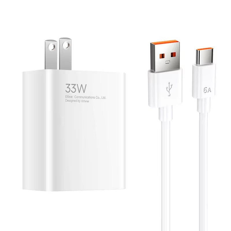 20W PD Charger Set with 33W USB Wall Adapter & Type-C Cable