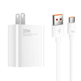 20W PD Charger Set with 33W USB Wall Adapter & Type-C Cable