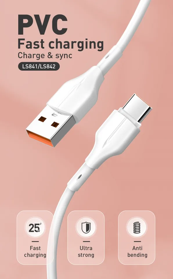 Type-C Fast Charging & Data Cable LDNIO LS852 – 2M 