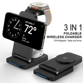 Magnetic Wireless Charger Stand – 15W Fast Charging.