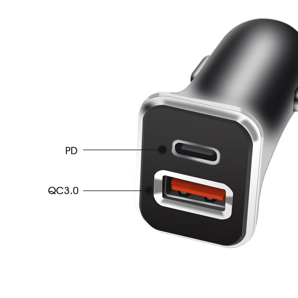 USB Car Charger – QC3.0 Fast Charging Adapter