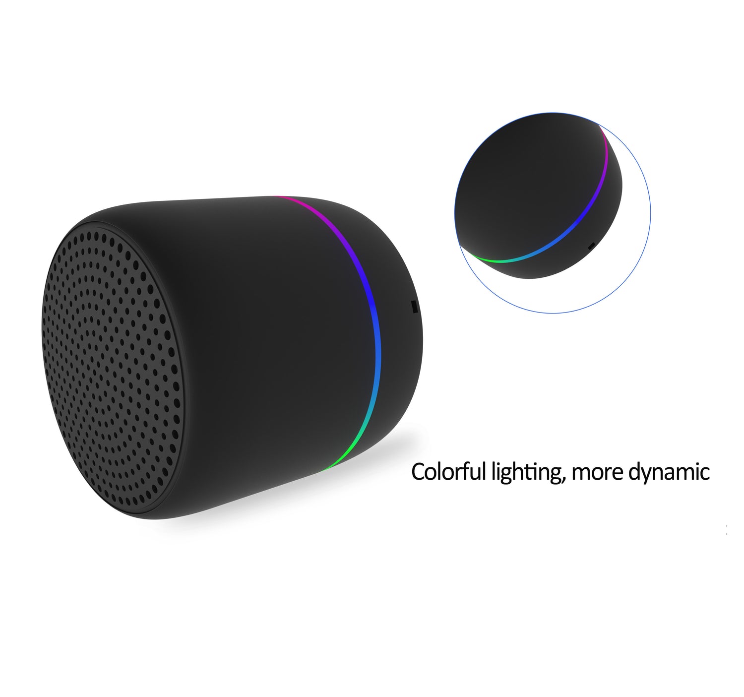 Waterproof Wireless Portable Bluetooth Speaker with Colorful LED Light