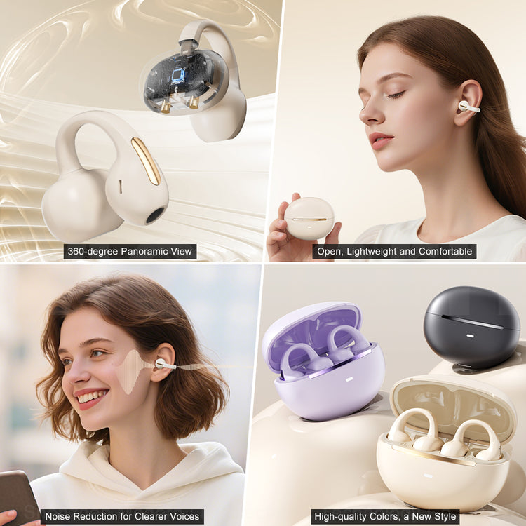 Metro High Tech M136 Ear Clip Earbuds OWS Ear Hook Earbuds