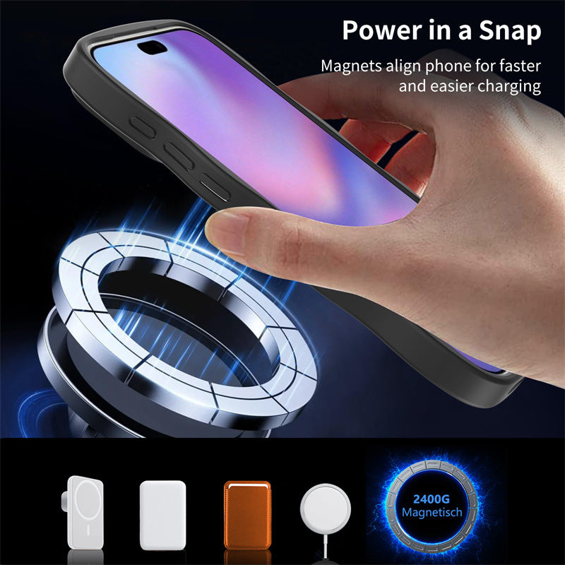 Matte Curly Wave Phone Case – Luxury Design with MagSafe Compatibility