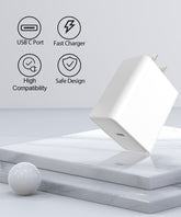 20W USB-C Fast Charger Set Type-C to Type-C 2 Pack Wall Adap