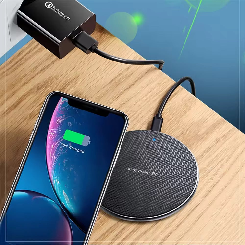 Android Wireless Charger Pad K8 – 10W/15W Fast Charging Pad.