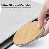 Eco-Friendly Wooden Wireless Charger Pad – 15W Fast Charging