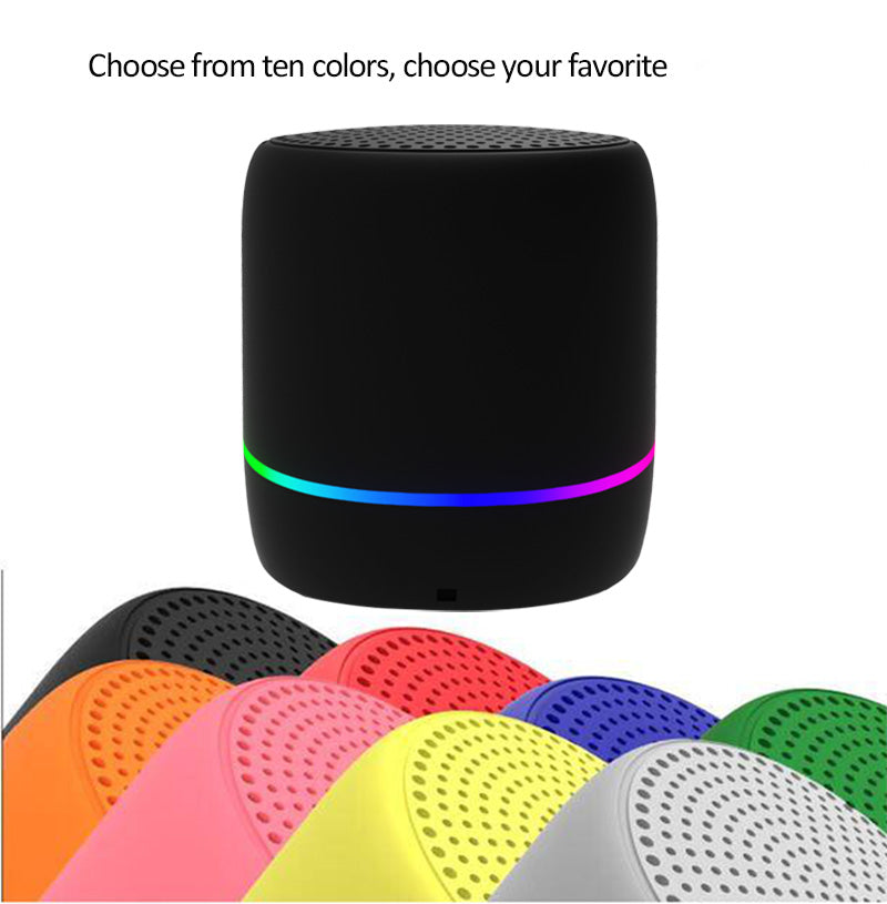 Waterproof Wireless Portable Bluetooth Speaker with Colorful LED Light