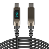 240W Type-C to Type-C Fast Charging Cable with Power Display