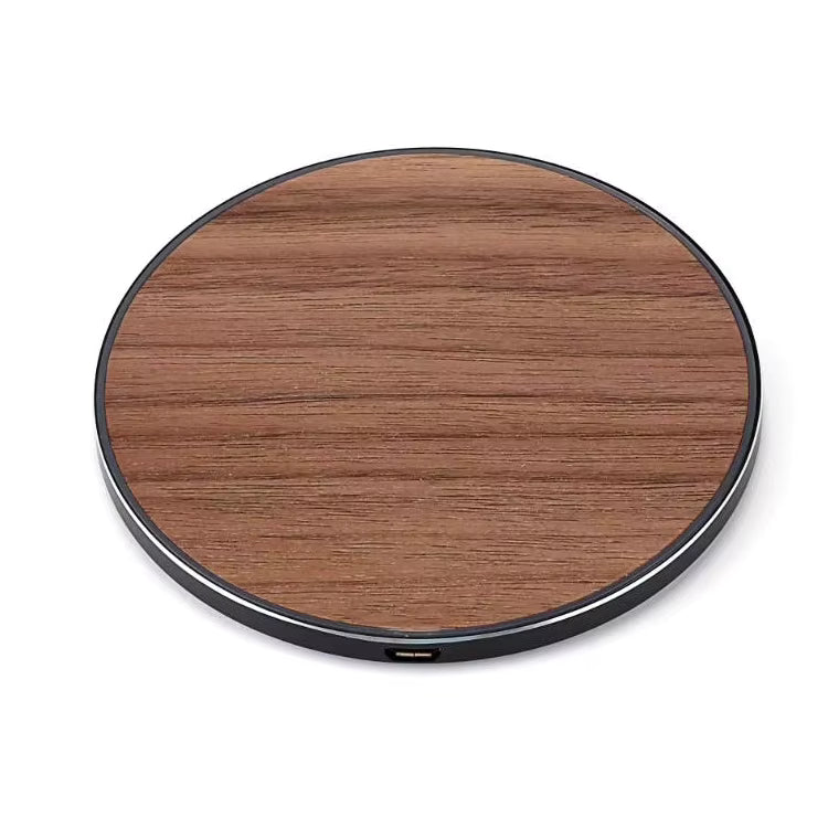 Eco-Friendly Wooden Wireless Charger Pad – 15W Fast Charging