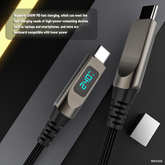 240W Type-C to Type-C Fast Charging Cable with Power Display