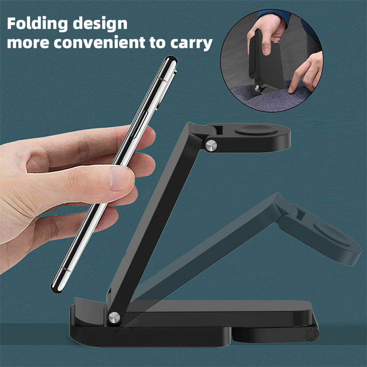 Foldable Wireless Charger – 15W Fast Charging Dock