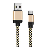 Metal Quick Charging USB-C Phone Cable – 10ft Nylon Braided