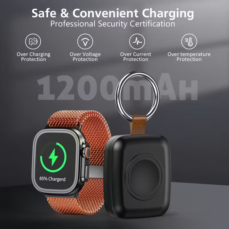  iWatch, Travel Keychain 1200mAh Portable Charger 